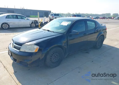 2012 Dodge Avenger Se from USA, damaged, VIN 1C3CDZAB4CN128808